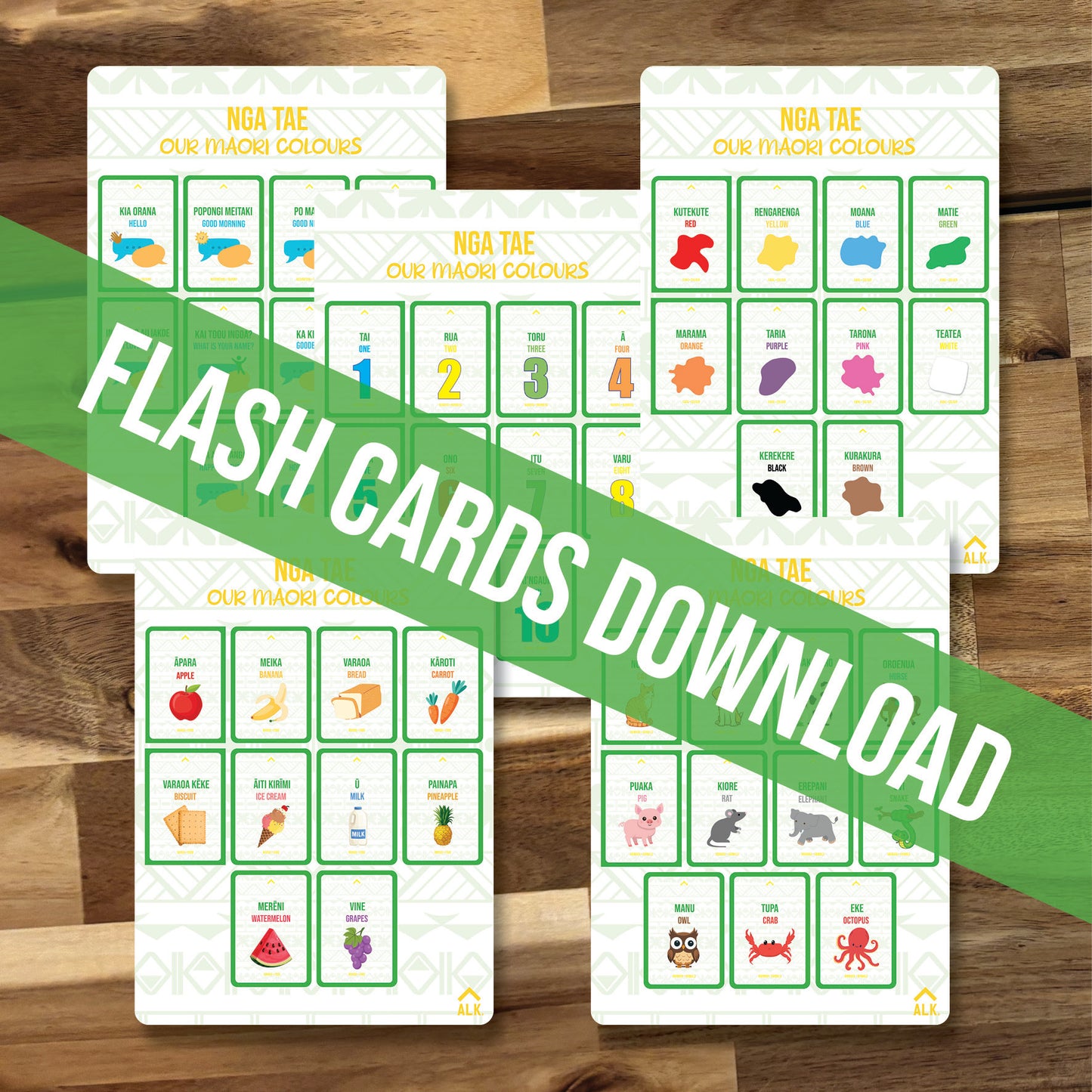 Cook Islands Flash Card Sheets
