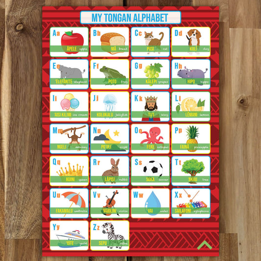 Alphabet Poster - ALK Learning Tongan