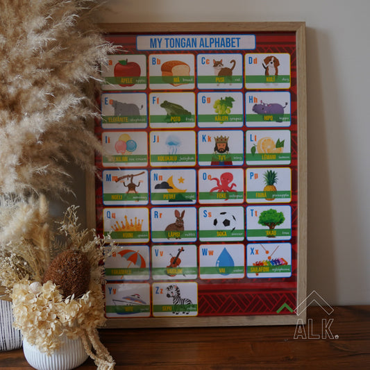 Alphabet Poster - ALK Learning Tongan